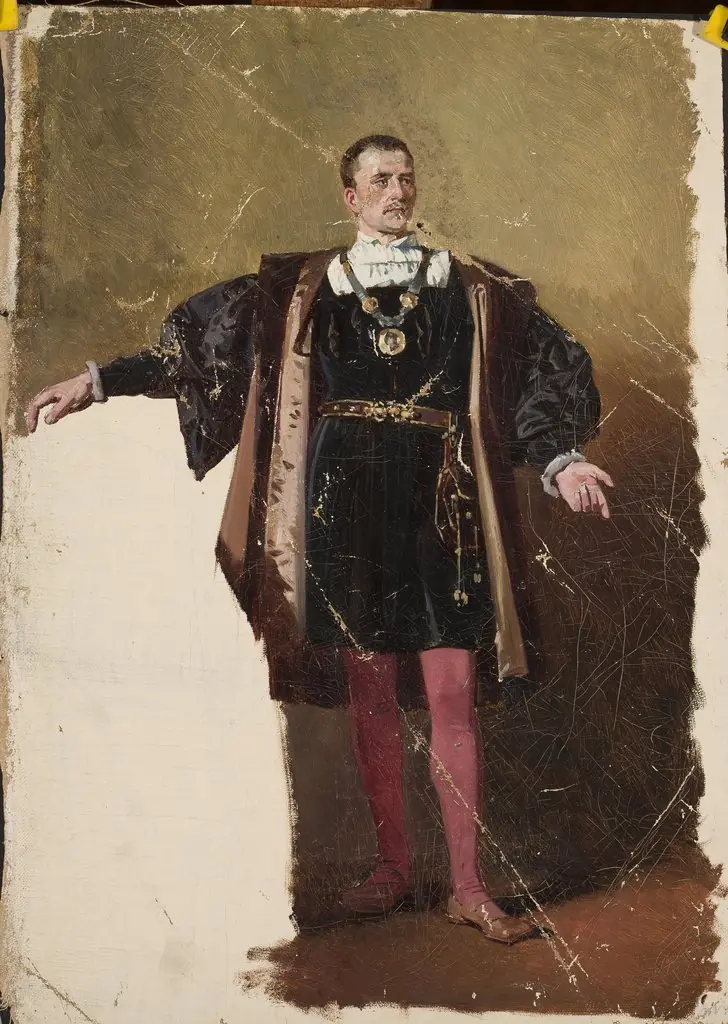 Portrait of an actor, by Jean Lulves