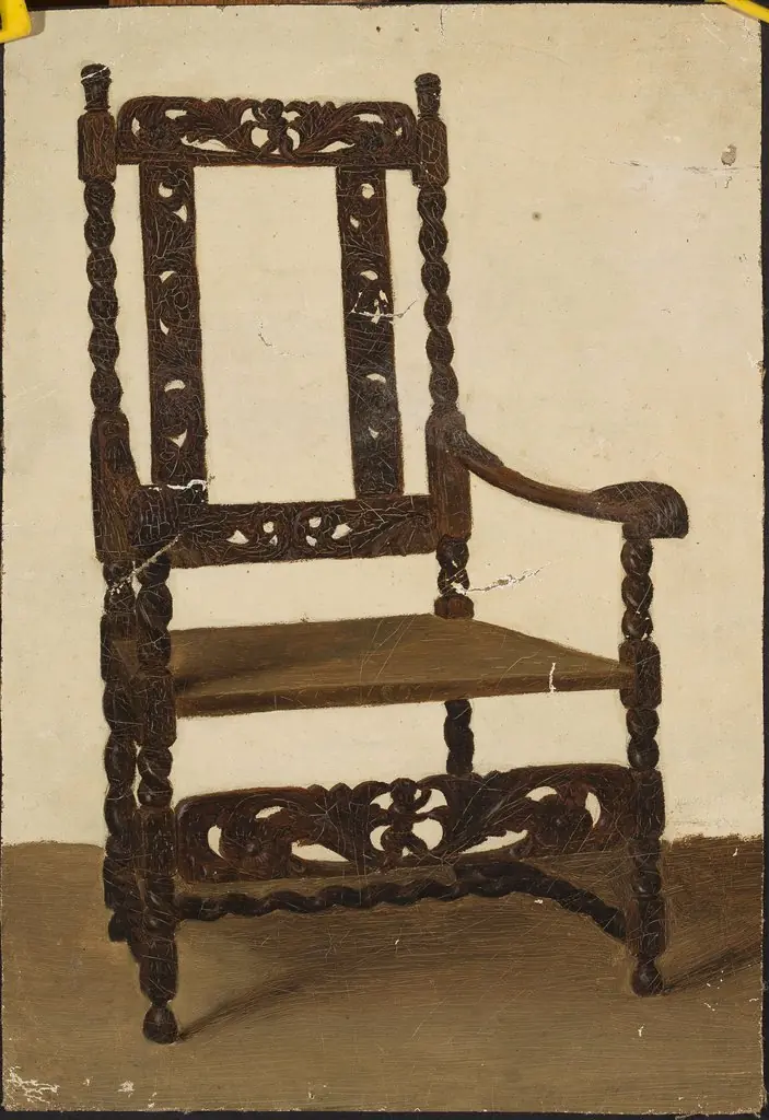 Study of a Renaissance armchair, by Jean Lulves