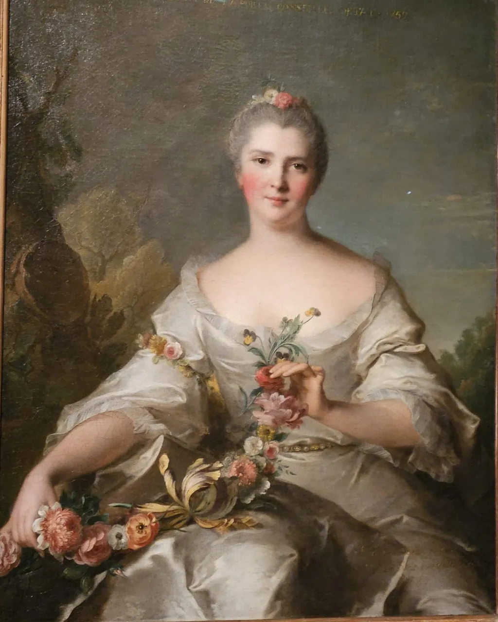 Portrait de Marianne Pellerin de Plainville, Madame de La Porte, by Jean-Marc Nattier, oil, 1752