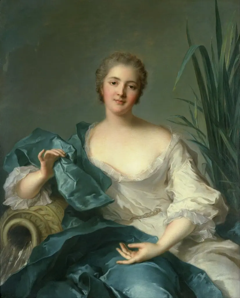 Portrait of Madame Marie-Henriette Berthelot de Pléneuf, by Jean-Marc Nattier