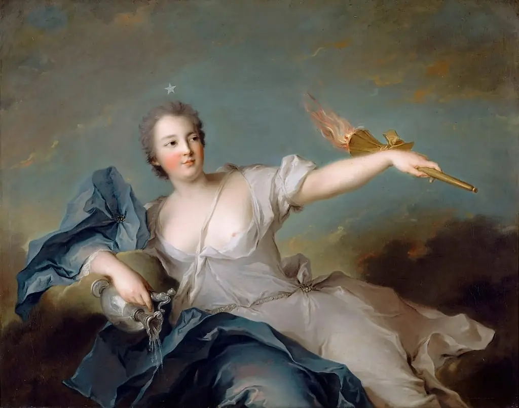 Portrait of Marie-Anne de Nesle, Marquise de la Tournelle, Duchesse de Châteauroux (1717-1744), by Jean-Marc Nattier