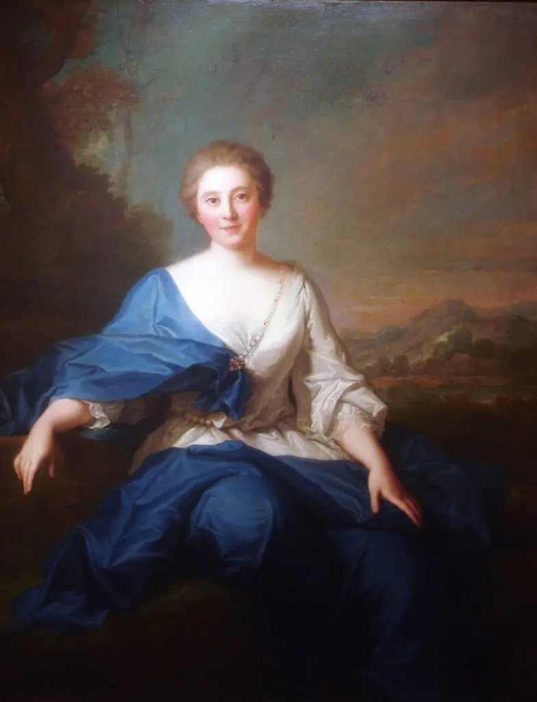 Portrait of Mlle Henault, comtesse d'Aubeterre, by Jean-Marc Nattier