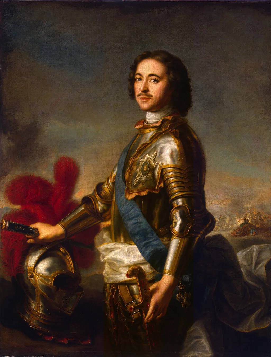 Portrait of Peter I, by Jean-Marc Nattier, oil, 1717