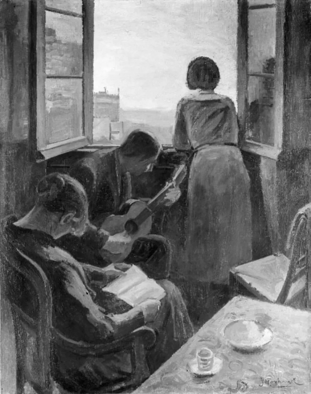 Crépuscule, by Jean Marchand, oil, 1923