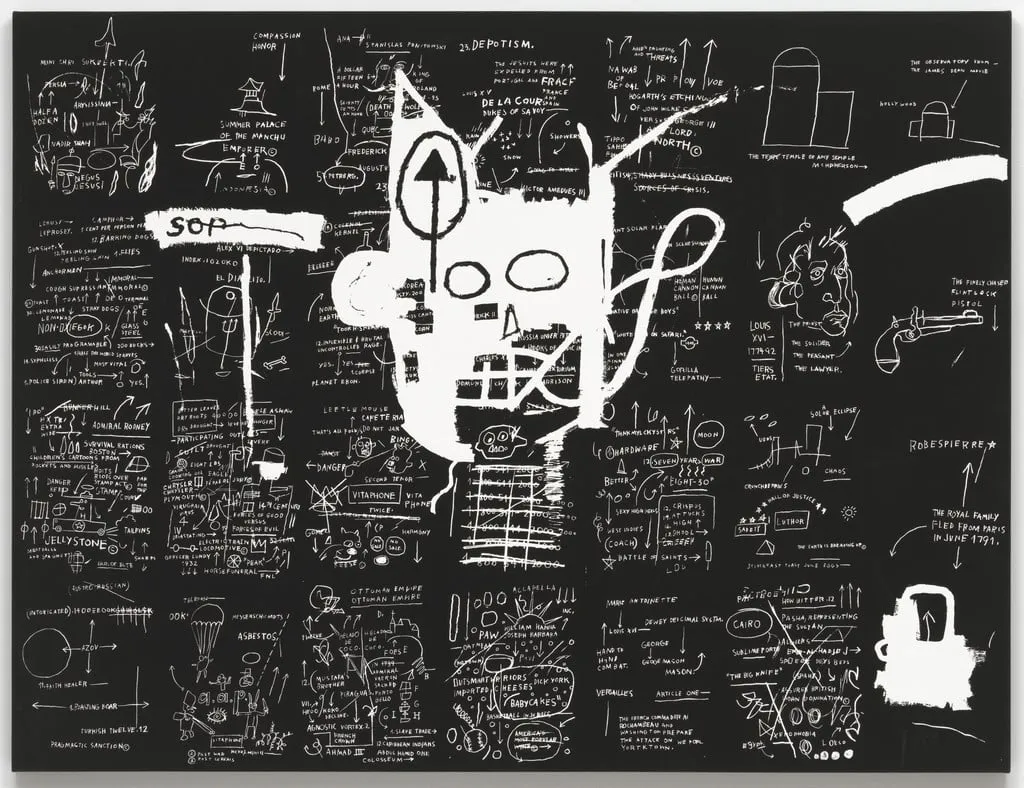 Untitled, by Jean-Michel Basquiat, ink, 1983