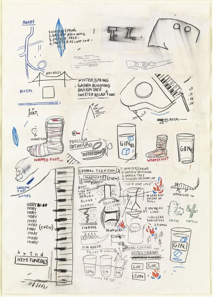 Untitled, by Jean-Michel Basquiat, oil, 1985