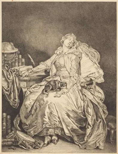 La philosophie endormie, by Jean-Michel the Younger Moreau
