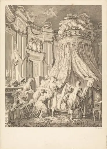 Le couché de la mariée, by Jean-Michel the Younger Moreau