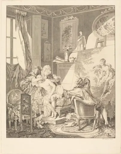 Le modèle honnête, by Jean-Michel the Younger Moreau