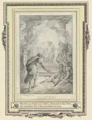 Phaeton au Palais du Soleil ..., by Jean-Michel the Younger Moreau