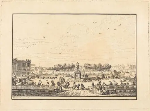 Place de Louis XV, by Jean-Michel the Younger Moreau
