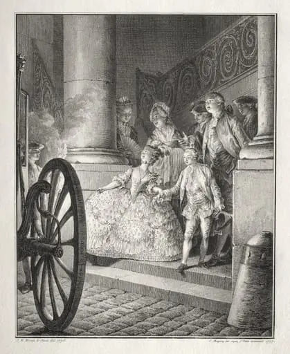 Rêtif de la Bretonne: The Little Godparents, by Jean-Michel the Younger Moreau