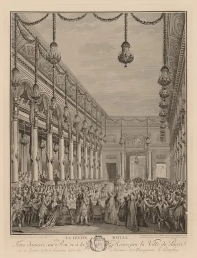 Royal Feast at the Hôtel de Ville, January 21, 1782, by Jean-Michel the Younger Moreau