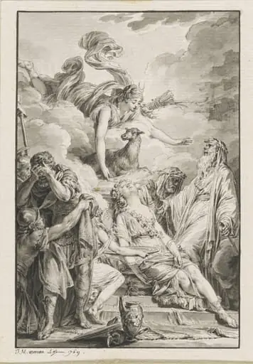 The Sacrifice of Iphigenia, by Jean-Michel the Younger Moreau
