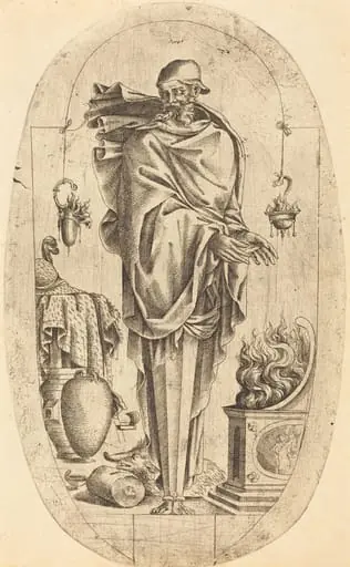 Old Man Warming His Hands, by Jean Mignon