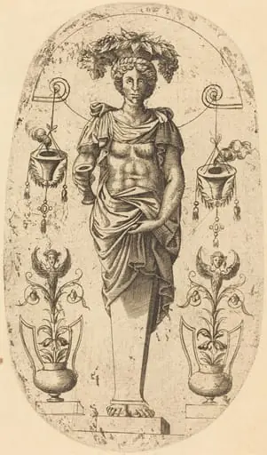 Woman Carrying a Basket on Her Head, by Jean Mignon