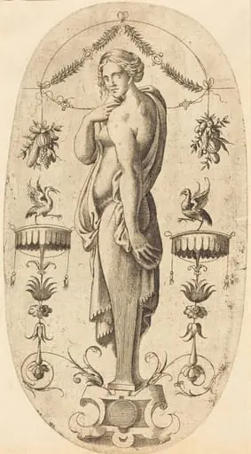 Woman with Left Profile, by Jean Mignon