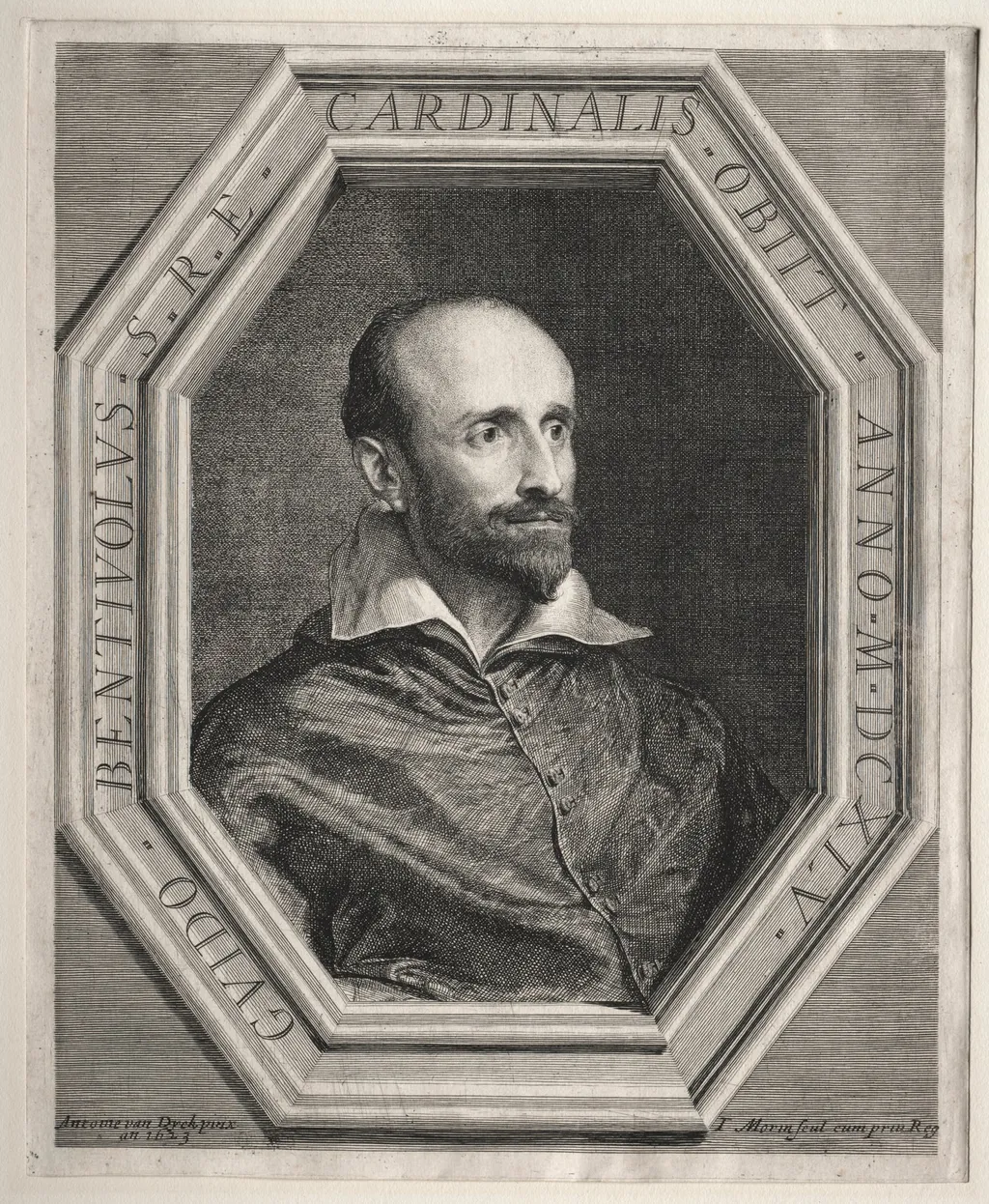Cardinal Guido Bentivoglio, Papal Nuncio at the Court of Louis XIII, by Jean Morin, 1632