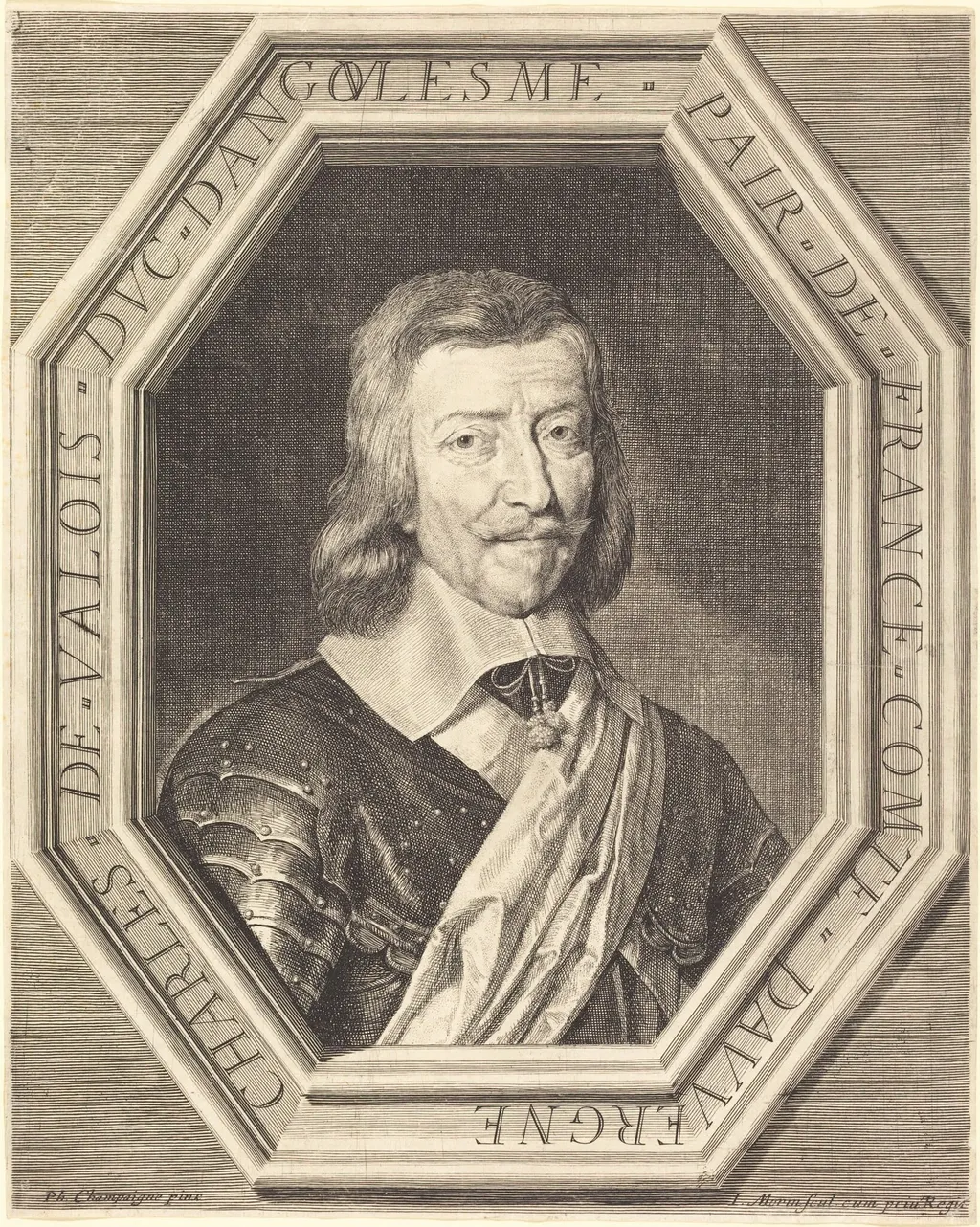Charles de Valois, duc d'Angouleme, by Jean Morin, ink, 1625