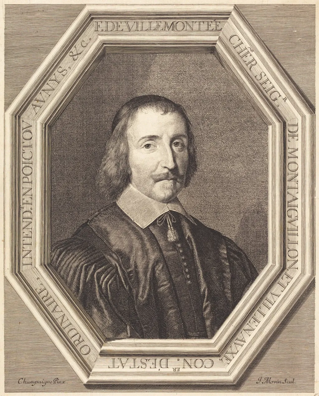 Francois de Villemontee, by Jean Morin, ink, 1625