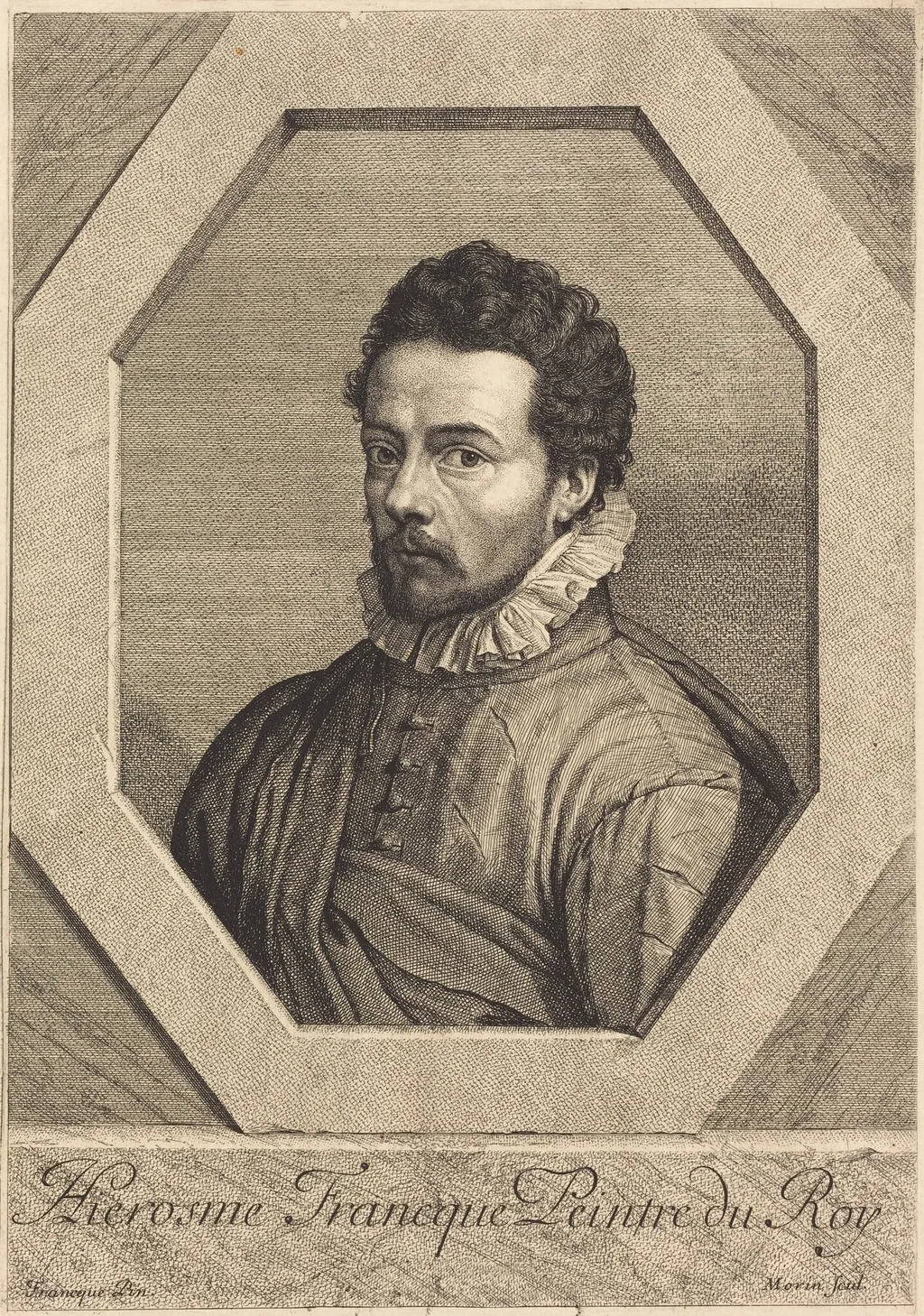 Jerome Franck, by Jean Morin, ink, 1625