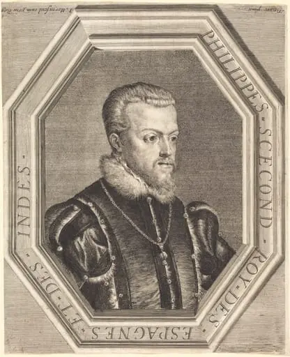 Philippe II, King of Spain, by Jean Morin