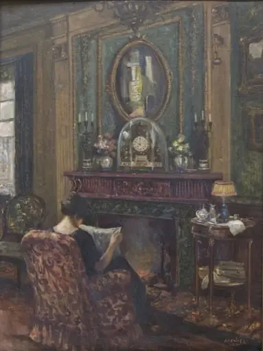 În fața șemineului, by Jean Neylies