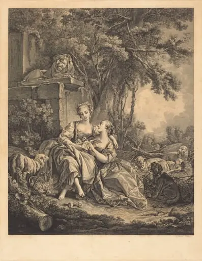 Les deux confidantes, by Jean Ouvrier