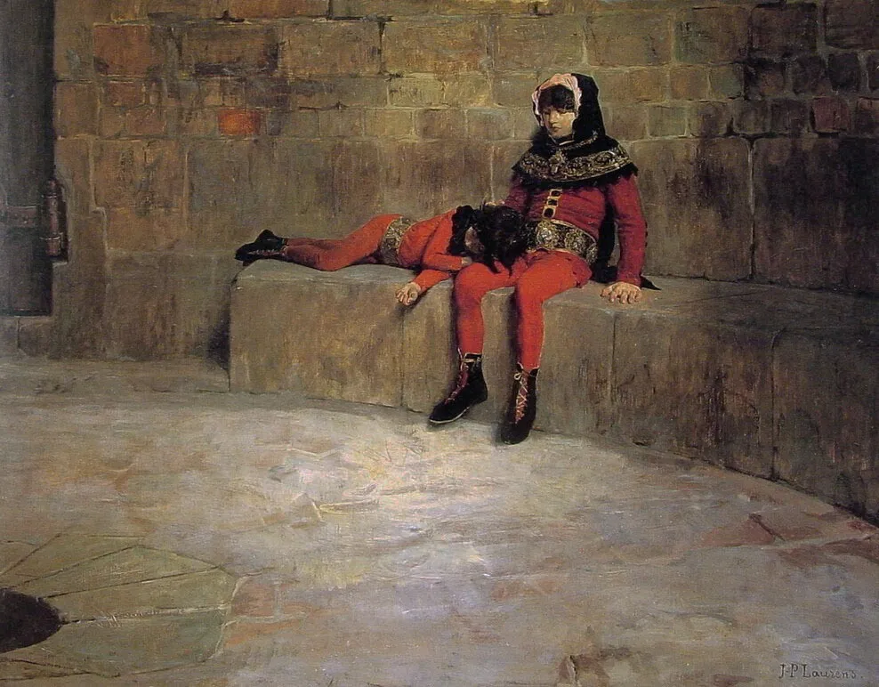 The hostages, by Jean-Paul Laurens, unspecified, 1898