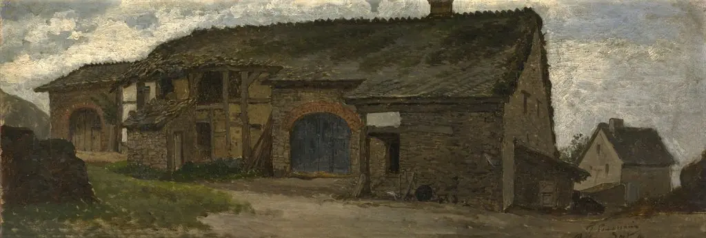Farm in Rahier, by Jean Pierre François Lamorinière