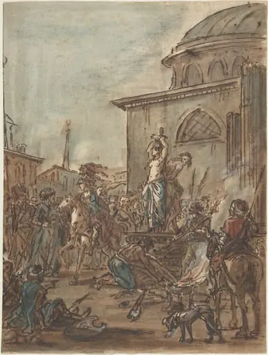 Olindo and Sophronia Saved by Clorinda, by Jean-Pierre Norblin