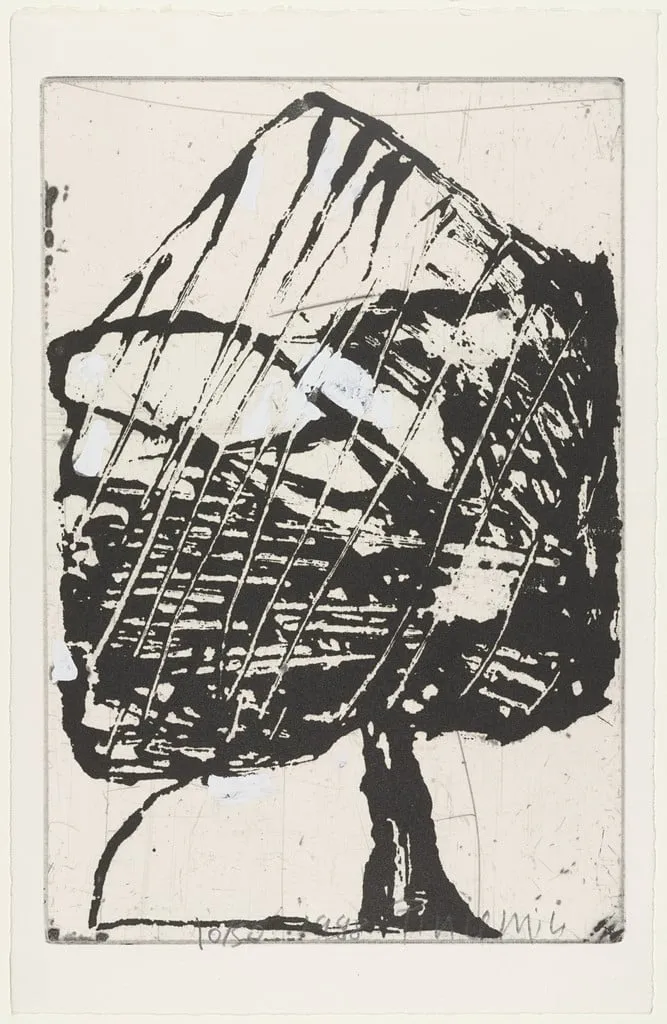 Untitled, by Jean Pierre Pincemin, gouache, 1988