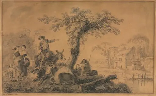 Rural Scene, by Jean Pillement