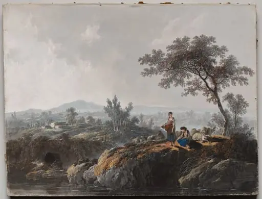 Shepherds in a Landscape, by Jean Pillement