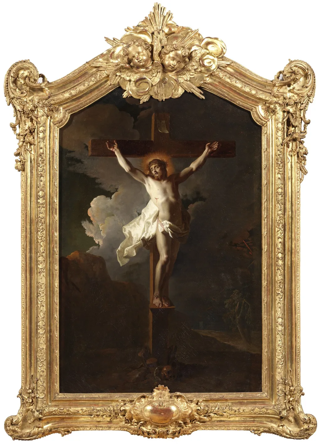 Christ on the cross, by Jean Ranc, oil, 1714