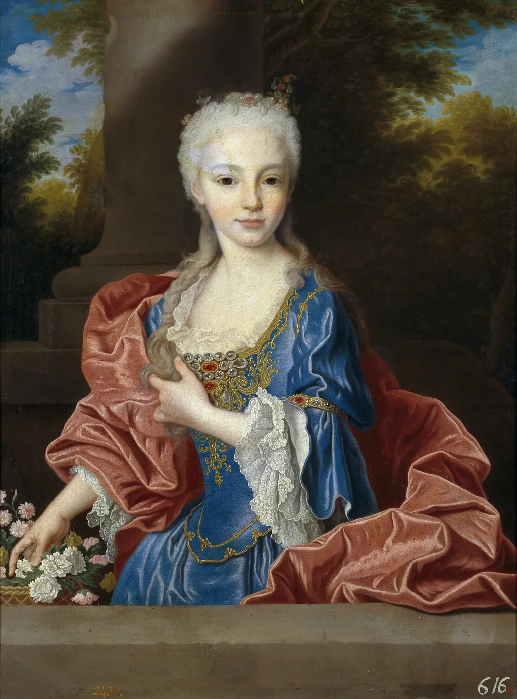 María Ana Victoria de Borbón, by Jean Ranc, oil, 1725