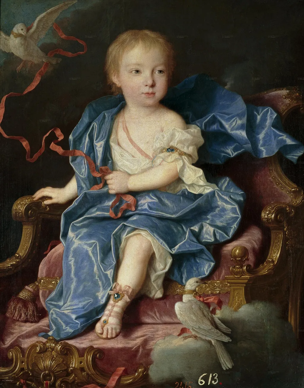 Maria Antonia of Spain, by Jean Ranc, oil, 1731