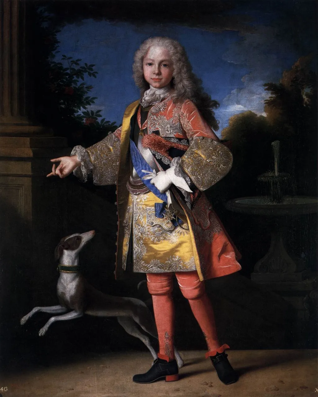 Portrait of Ferdinand VI as a Boy, by Jean Ranc, oil, 1723