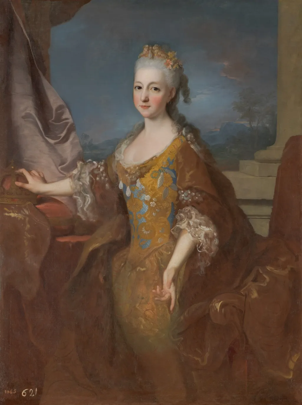 Portrait of Louise Élisabeth d'Orléans, Queen of Spain (1709-1742), by Jean Ranc, oil, 1724