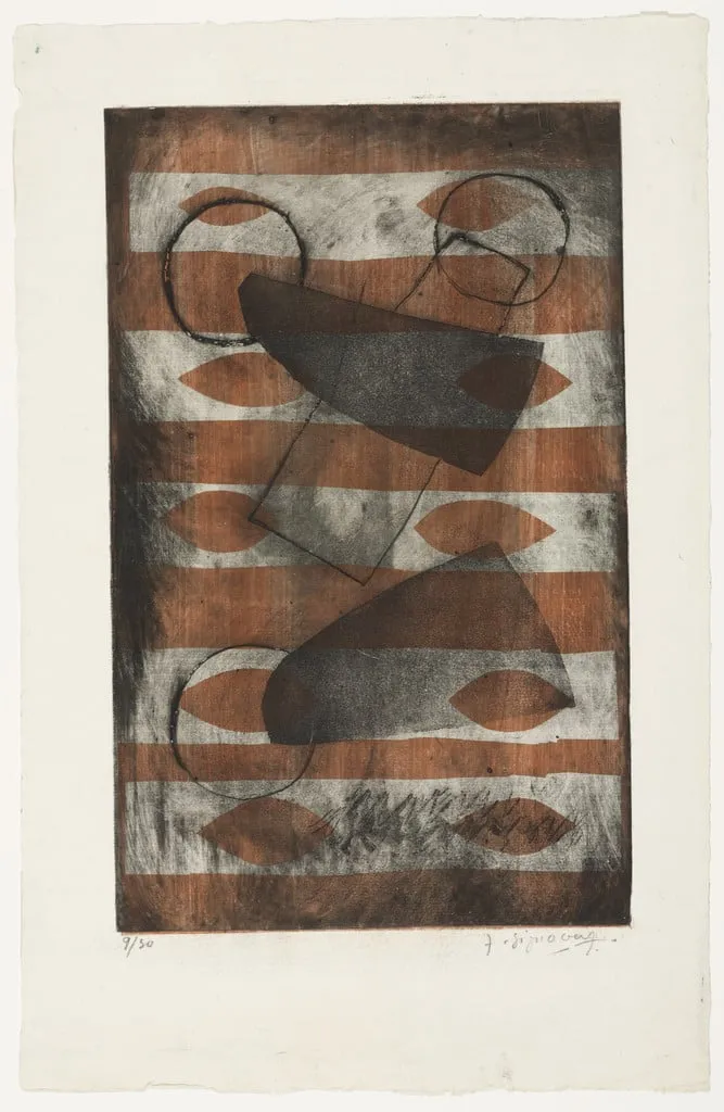 Untitled, by Jean Signovert, ink, 1960