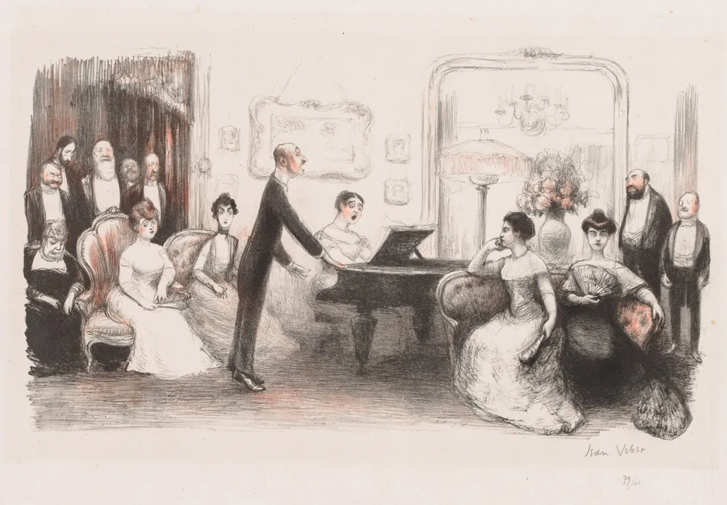 La Soirée Bourgeoise, by Jean Veber, 1907