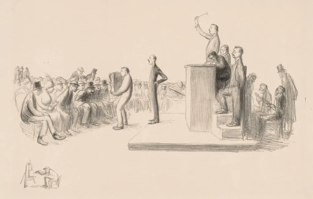 The Rouart Sale, by Jean Veber, 1912