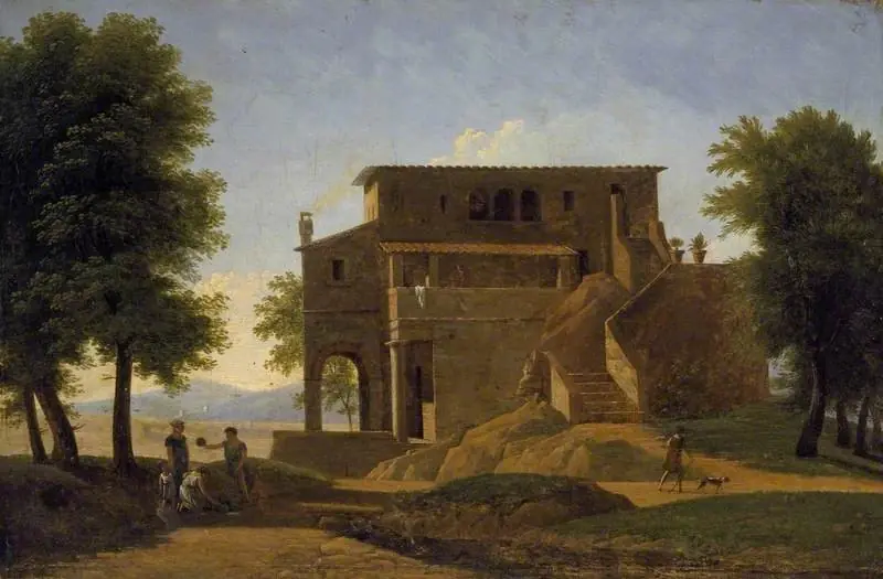 An Italian Villa, by Jean-Victor Bertin
