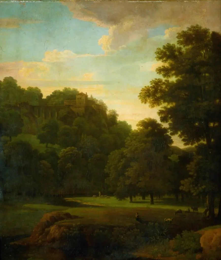 Landscape with Bathers and Shepherds, by Jean-Victor Bertin