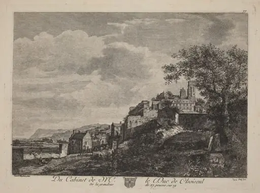 View of a Hilltown, by Jeanne Deny