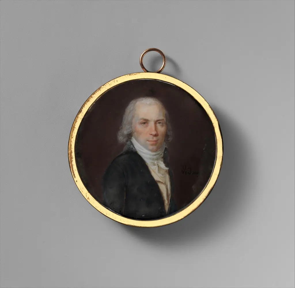 Portrait of a Man, by Jeanne-Philiberte Ledoux, 1796