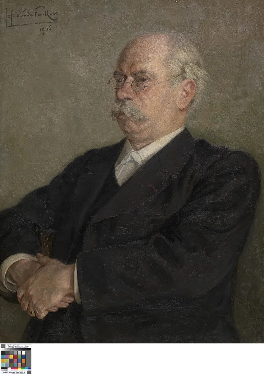 Portrait of Julius Sabbe, by Jef Van de Fackere, oil, 1906
