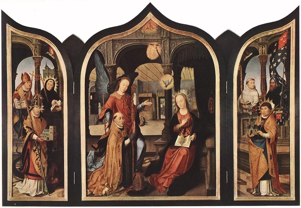 Annunciation, by Jehan Bellegambe, unspecified, 1516