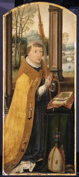 Charles Coguin, Abbot of Anchin, by Jehan Bellegambe