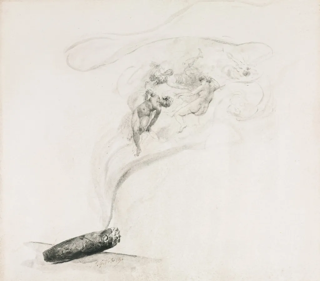 Dans la Fumé, by Jehan Georges Vibert, 1804